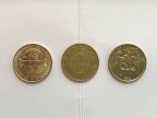 Tre monete da 200 lire da collezione