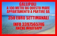 Gallipoli economico quadrilocale Lido S. Giovanni