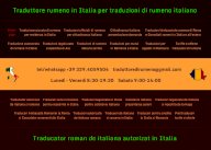 Traduzioni legalizzati di rumeno in tutta Italia